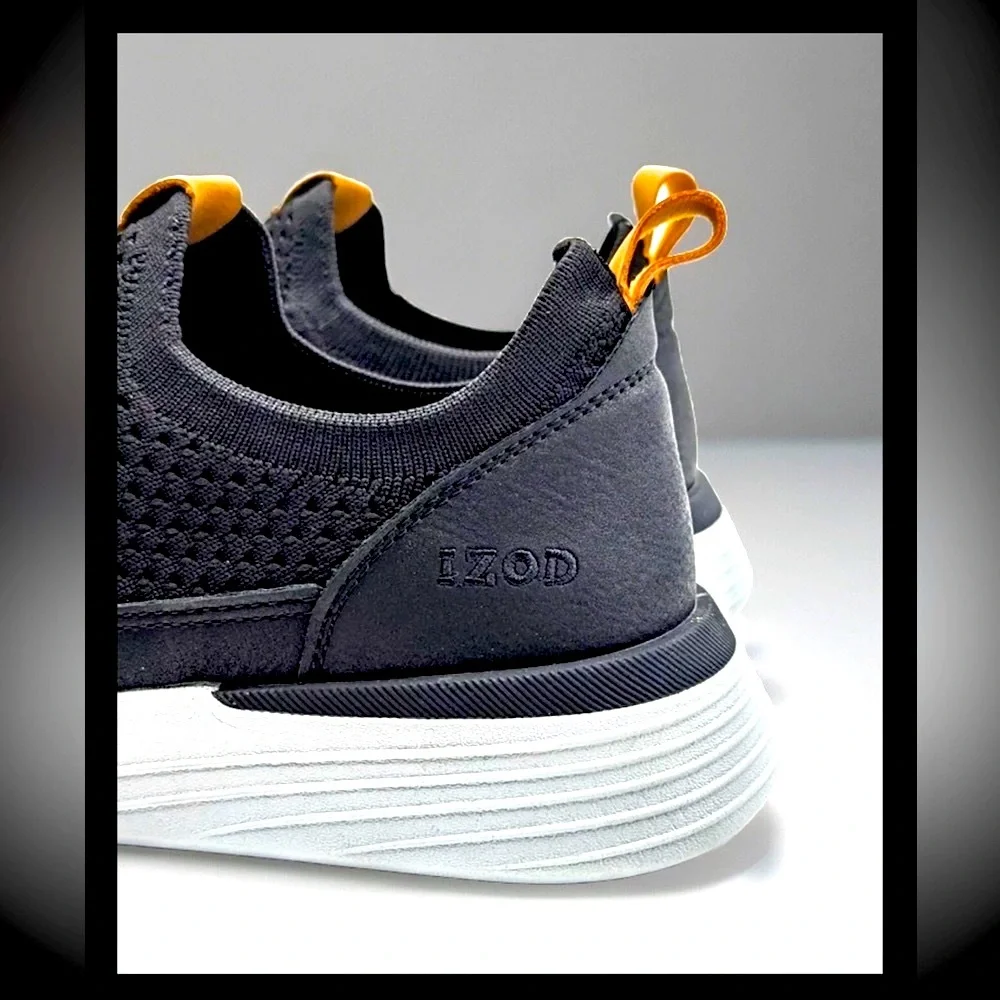 IZOD “Bannister”Lightweight Stretch Textile Memory Foam/Flexible Outsole Sneaker